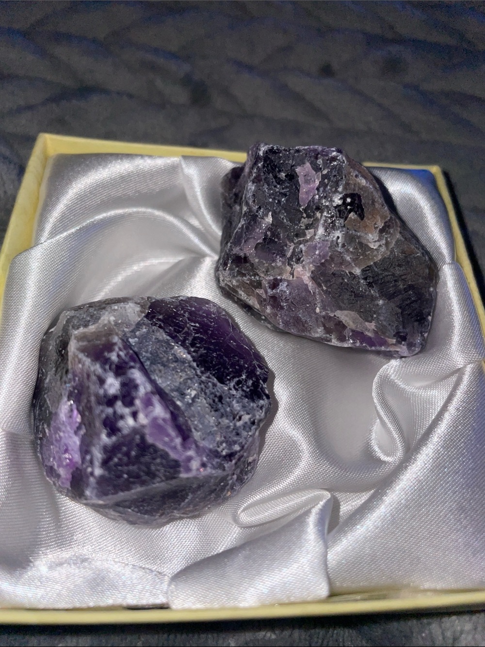 Amethyst Decorative Display Box - Purple Amethyst